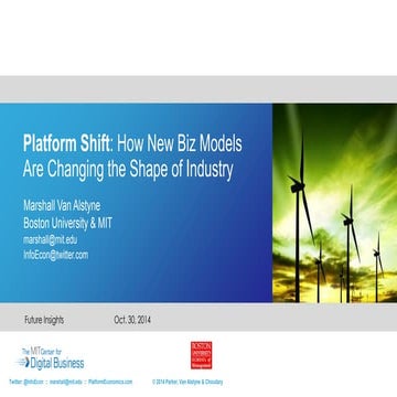 Platform Shift: How New Business Models Are Changing the Shape of Industry