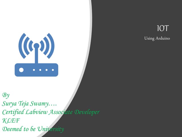 IOT Uisng Arduino