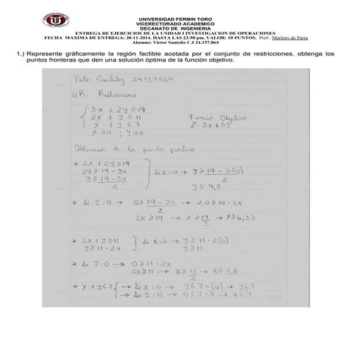Asignación I Investigación de Operaciones.