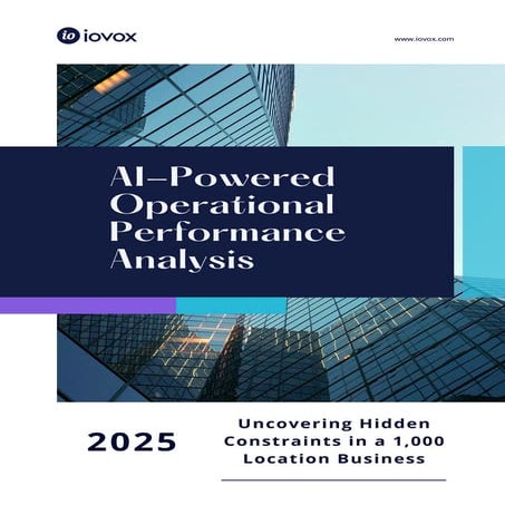 AI-Powered Operational Performance Analysis