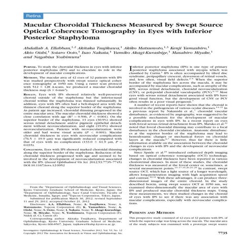 Inferior posterior staphyloma: choroidal maps and  macular complications 