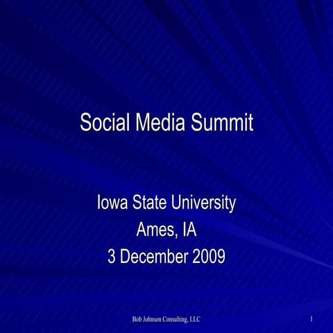Social Media Summit - Iowa State University