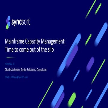 Time to Come out of the Silo - The Impact of New Technologies on Mainframe Ca...