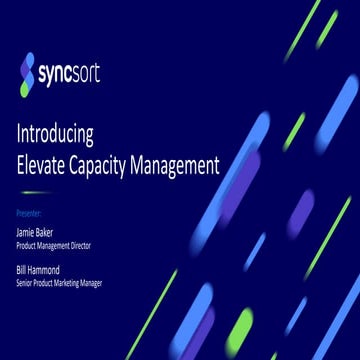 Introducing Elevate Capacity Management