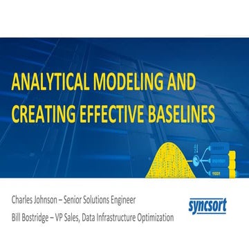Modeling and Forecasting – Effective Baselines for Capacity Management