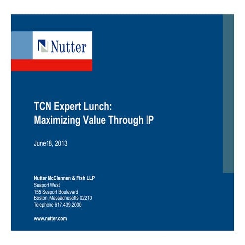 Utilizing IP to Access Funding