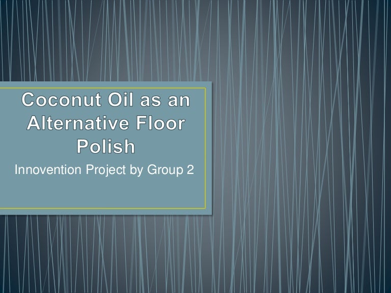 Coconut as floorwax research paper image