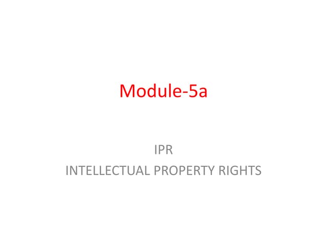 Intellectual property