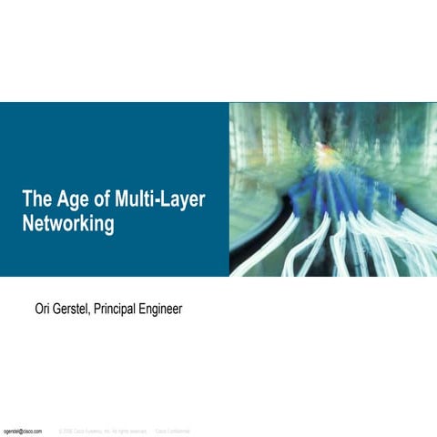 Plenary talk by Ori Gerstel at ACP13 on IP-optical collaboration