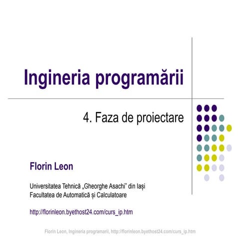 Faza de proiectare