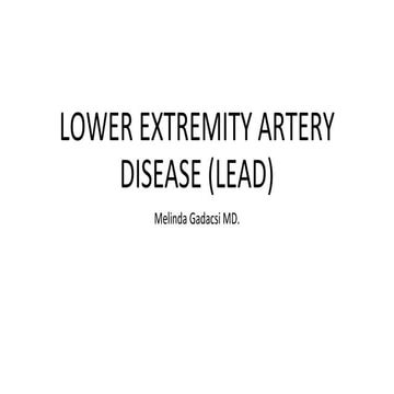 Diagnosis and treatment of lower extremity vascular diseases | PPTX