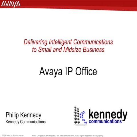 Avaya IP Office Presentation - Updated!