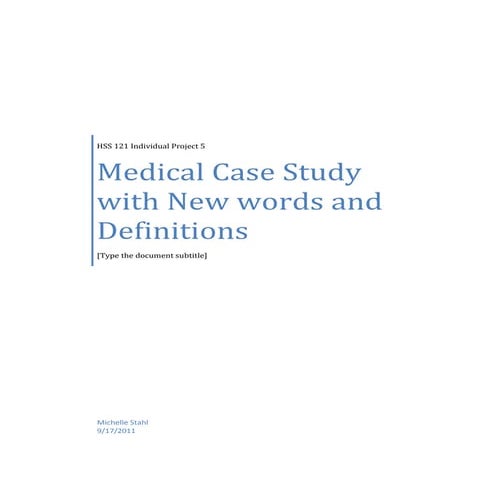 Ip5 Medical Case Study