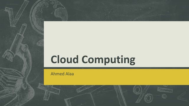 Introduction to Cloud computing and AWS services
