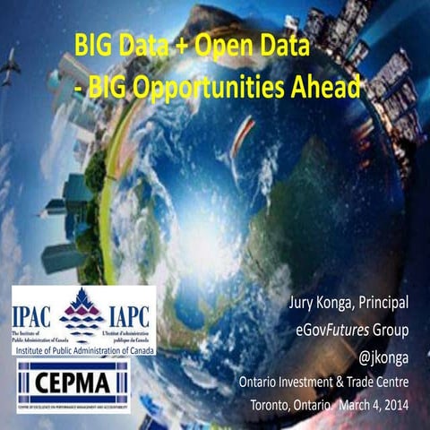 BIG Data Open Data - Opportunities 