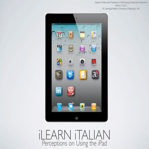 iLearn iTalian: Perceptions on Using the iPad