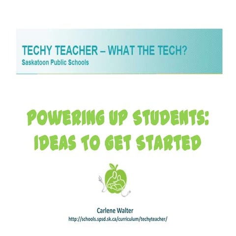 Powered Up Students: iPad and Ipods - Ideas To Get Started