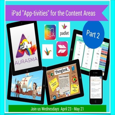 iPad App-tivities for the Content Areas Part 2 Week 5