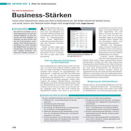 Ipad im Außendienst Sexauer