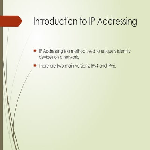 Ip address presentation | PPTX