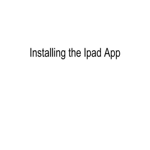 Ipadinstall