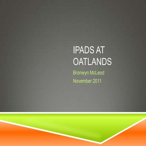 iPad Introduction - November 2011