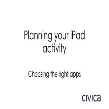 Ipad model for learning