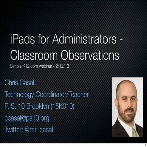iPads for Administrator Observations_021213