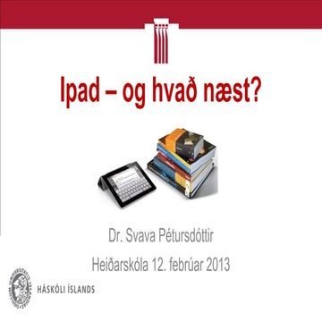 Ipad og hvað næst