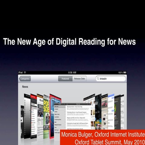 The New Age of Digital Reading for News