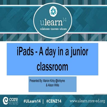 iPads -  A Day in a Junior Classroom