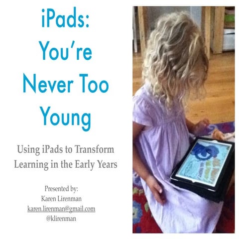 iPads - You're Never too Young