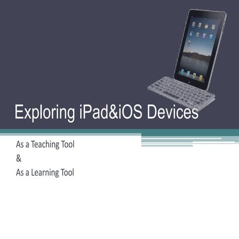 Exploring iPads Staff Development