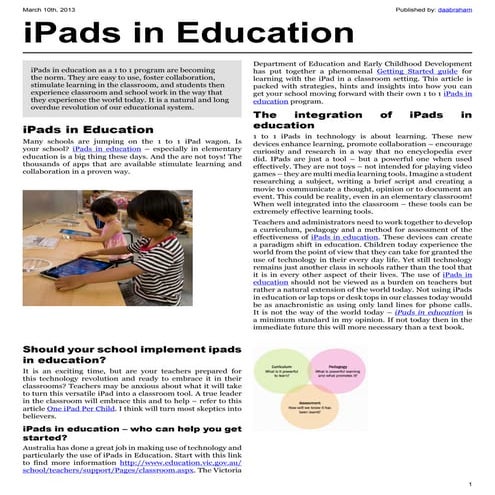 I pads in education