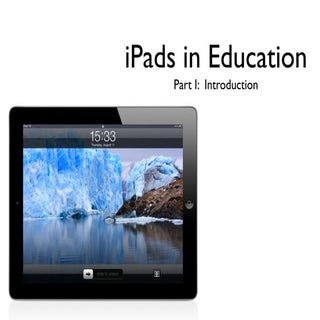 iPads In Education- Part 1