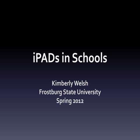 Ipads in schools