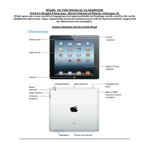 I pads  in the musical classroom cmaeyc 2013