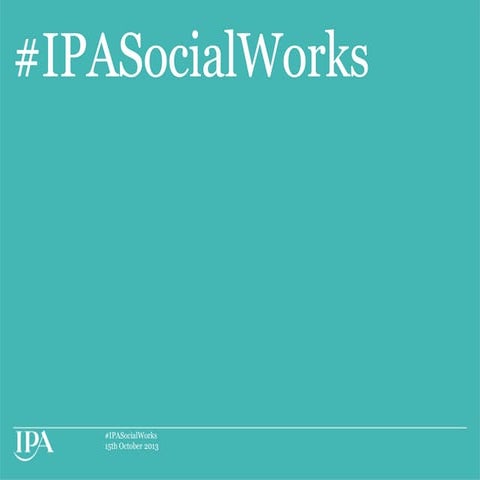 IPA Eff Fest - #IPASocialWorks