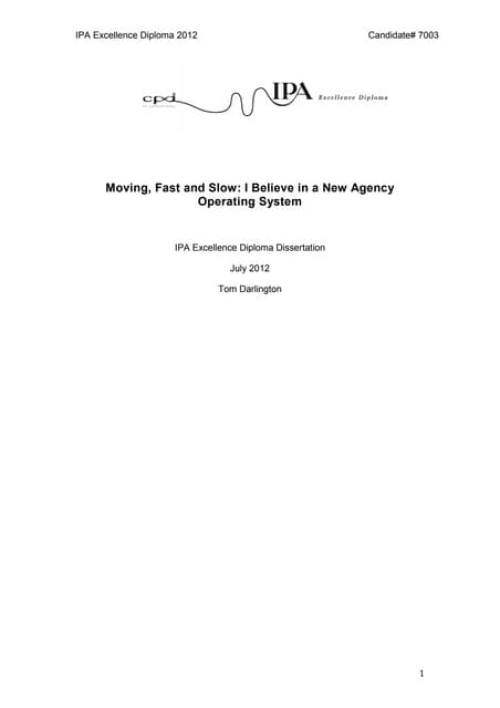Moving Fast and Slow