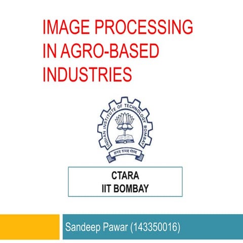 Image Processing in agro-based industries
