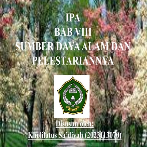 Ipa kelas 3 bab viii