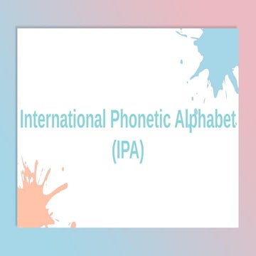 IPA lesson TEACHING ALPHABET LE- LESSON FOR PRIMARY SCHOOL