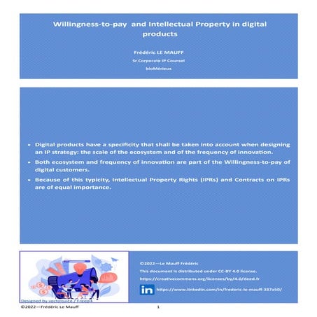 IP and WTP for digital products