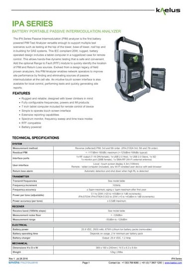I pa series datasheet_v1