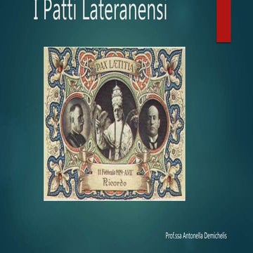 I patti lateranensi