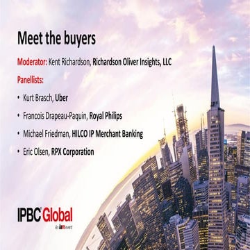 Meet the Buyers IPBC 2018
