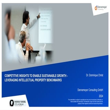 IP Benchmarking - Rudolf Diesel CTO-Forum