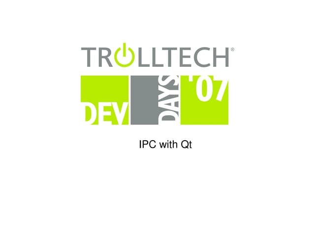 IPC with Qt
