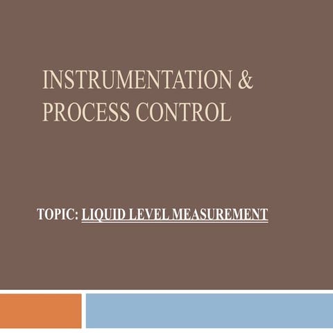 Liquid Level Measurement By Indirect Method