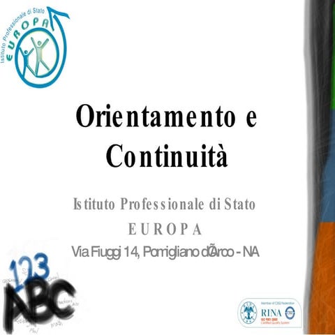 Orientamento e Continuità